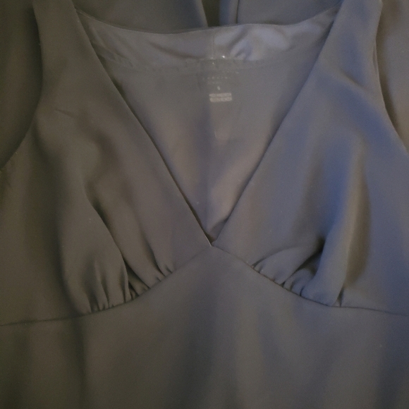 Connected Appeal Black Sleeveless V-Neck Evening Gown Dress Size 6 - Picture 10 of 10